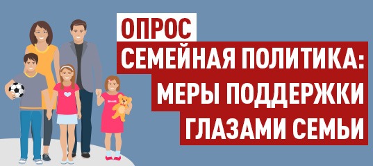 Опрос по доступности и востребованности мер поддержки семей с детьми.
