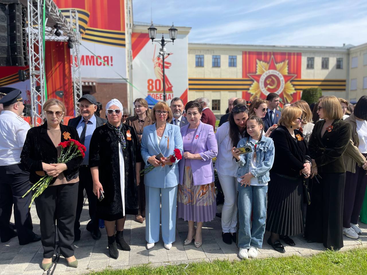 Торжественный митинг в честь 80-летия Великой Победы в Черкесске